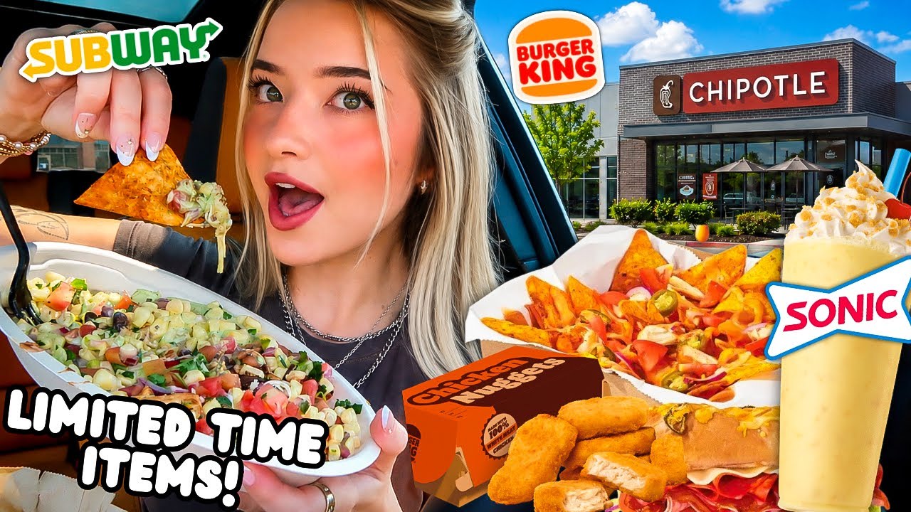 Eating ONLY Limited-Time Fast Food Releases For 24 HOURS!