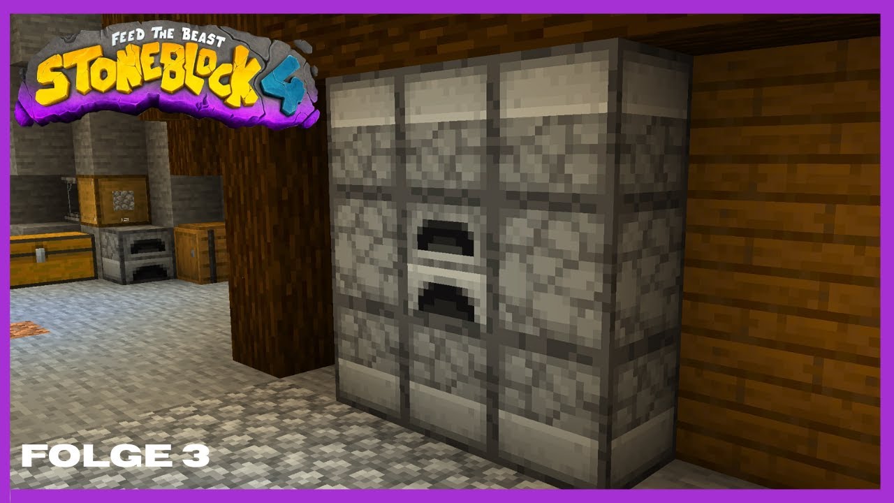 FTB Stone Block 4, Ep  3  - 3x3 Ofen und weitere Echos
