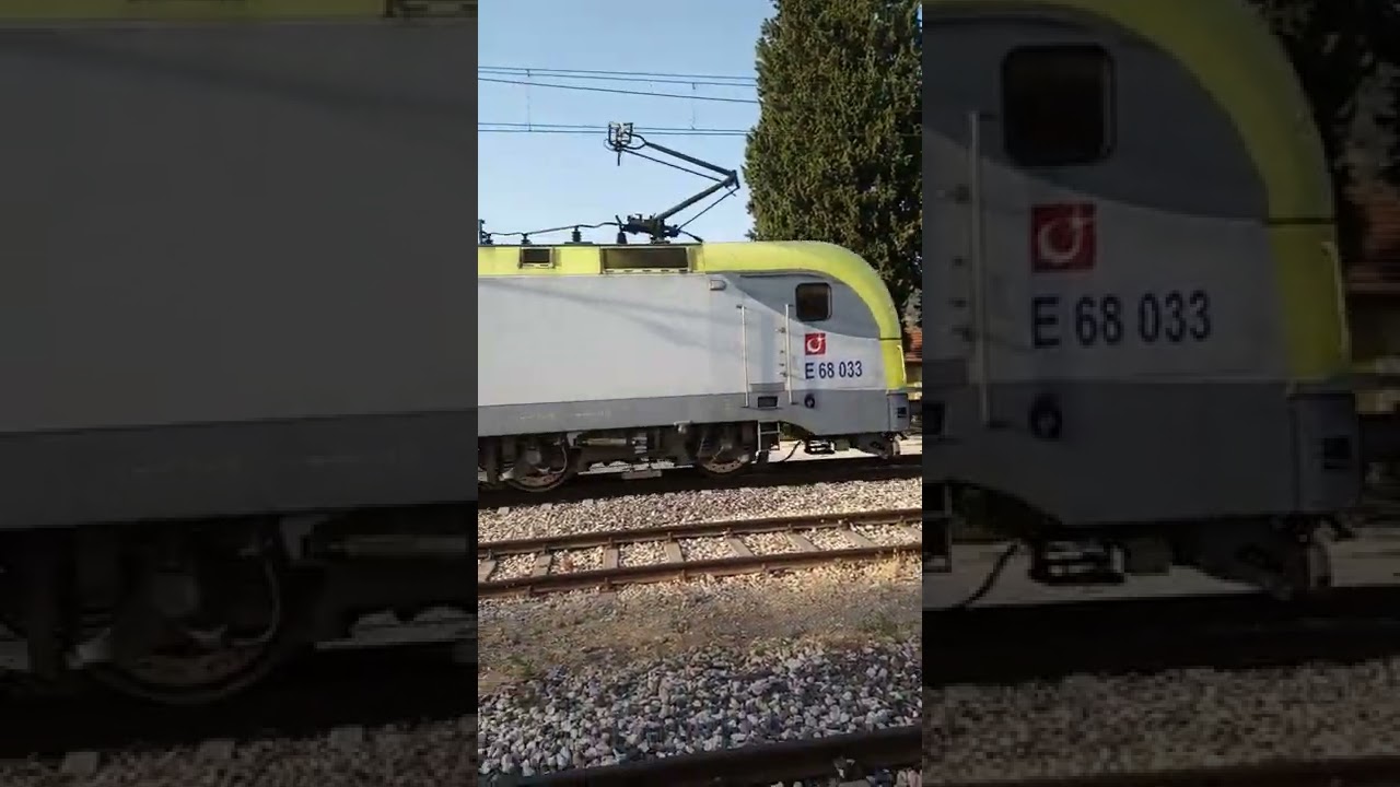 tcdd e68 036 elektrikli tren kornalı