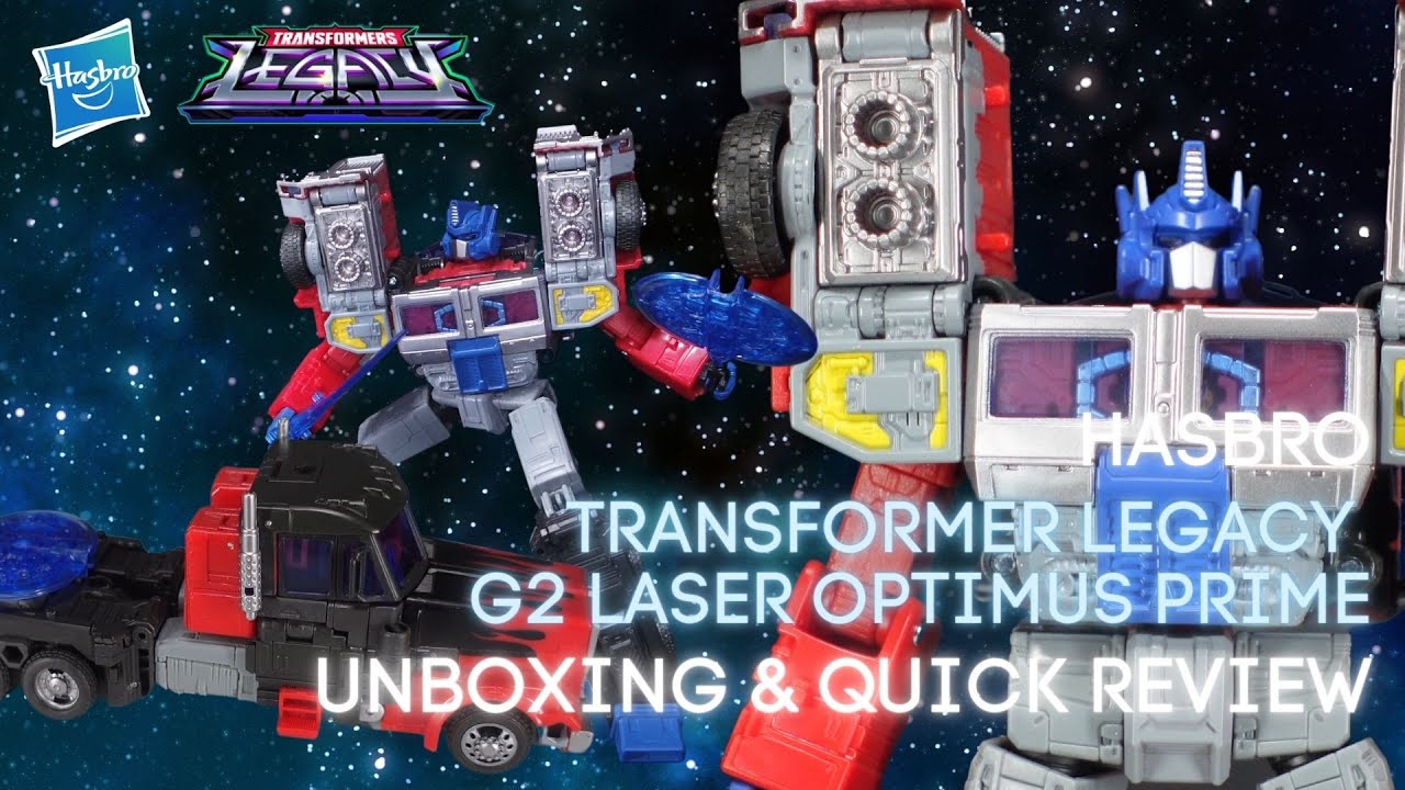 Hasbro Transformers Legacy G2 Laser Optimus Prime Unboxing and Quick Review
