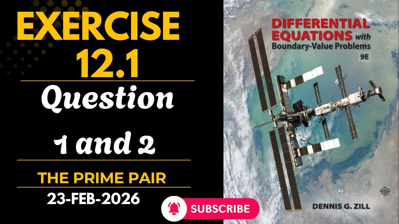 Exercise (12.1) Question 1 and 2 | Full Explanation