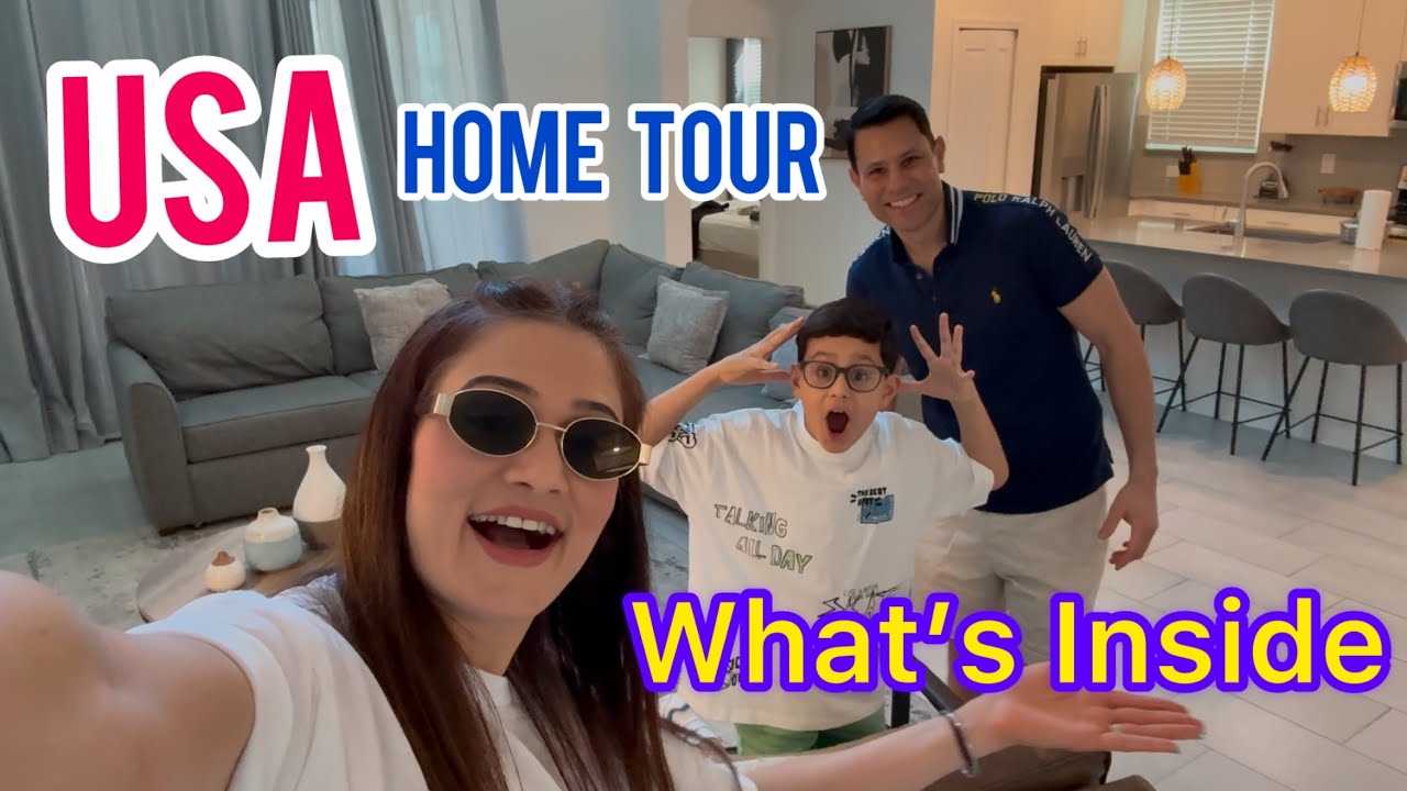 HOME TOUR | Inside Our New Home In USA 🇺🇸| First Look Dream Villa | First 2025 Holiday Begins | EP02