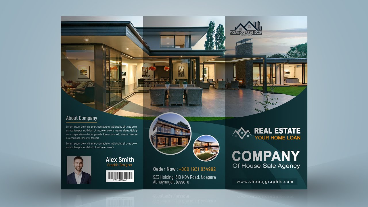 Real Estate Brochure Design Template in Photoshop