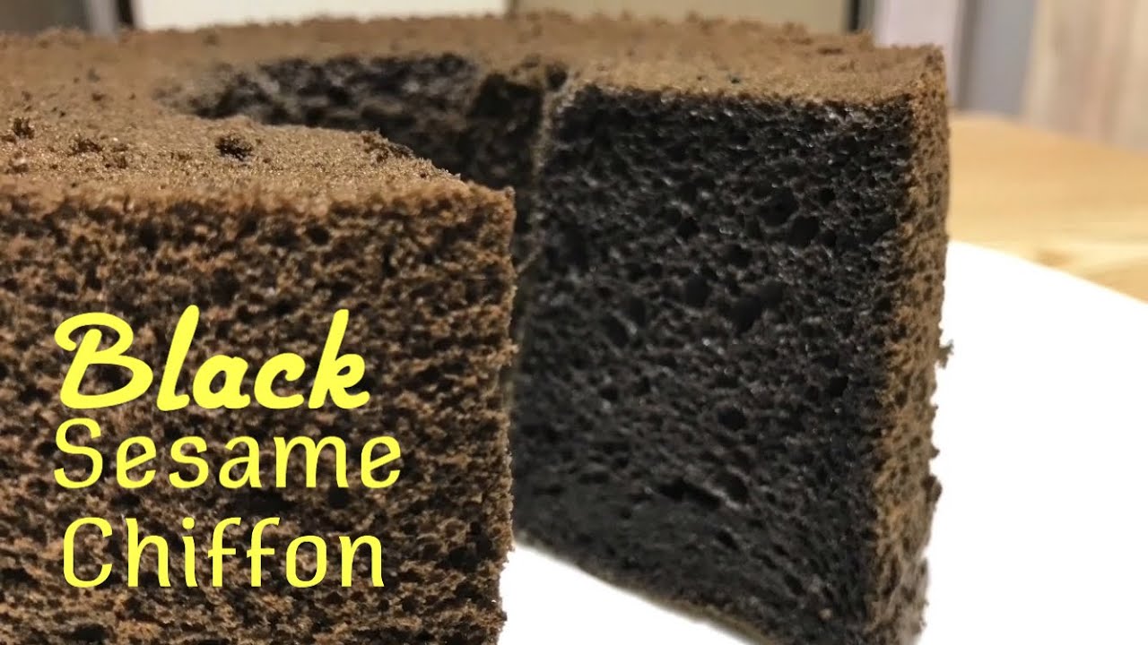 ブラックセサミシフォンケーキ| 17 cm Black Sesame Chiffon Cake |paggawa ng Black Chiffon Cake na walang palpak