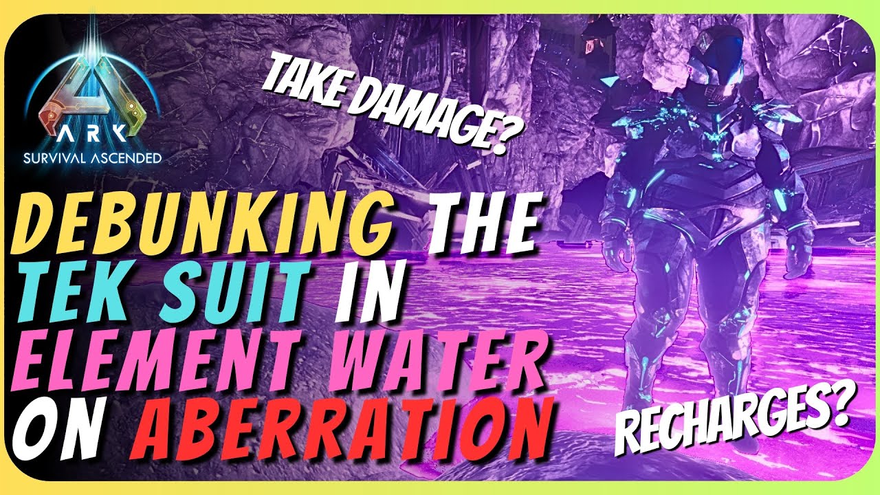 Debunking The Tek Suit In Element Water On Aberration! Ark Survival Ascended