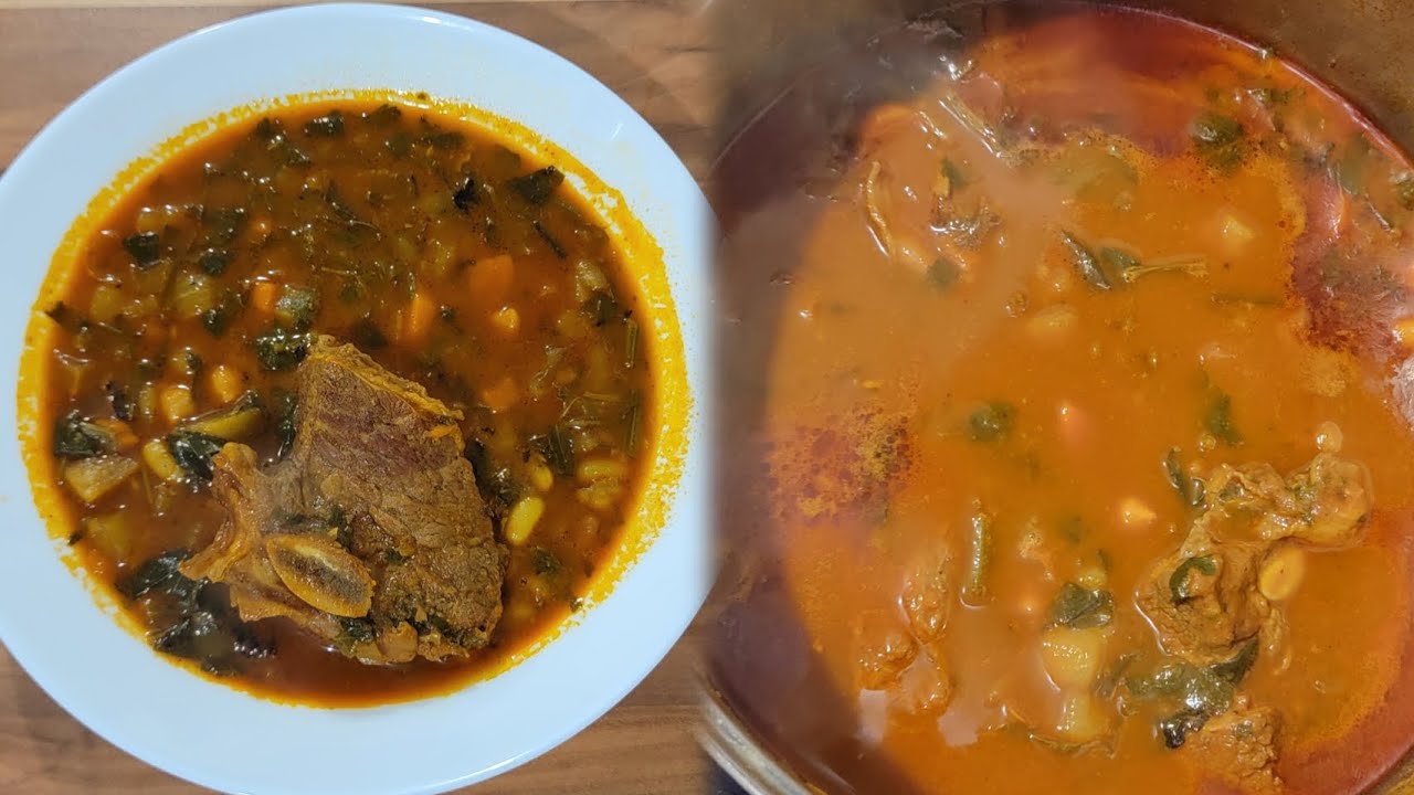 طريقة عمل مرقة الخضرة التونسية How to Make Tunisian Vegetable Stew