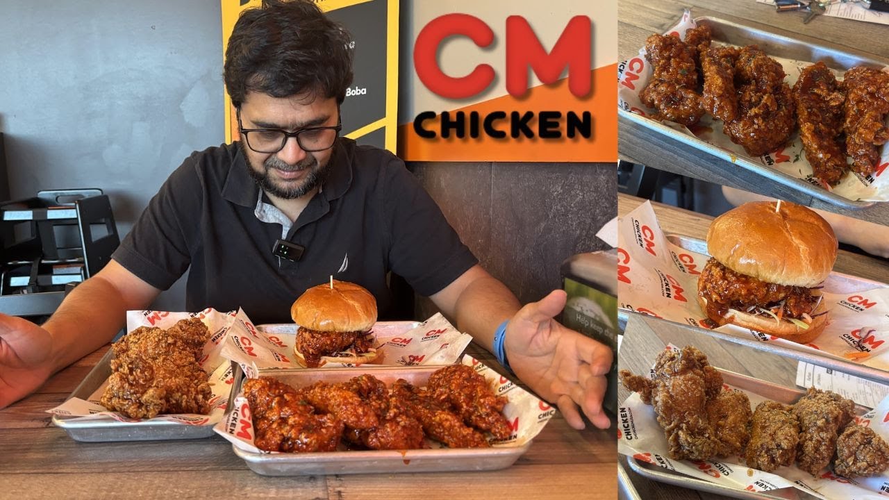 Trying the CRISPIEST Korean Fried Chicken at CM Chicken Katy!