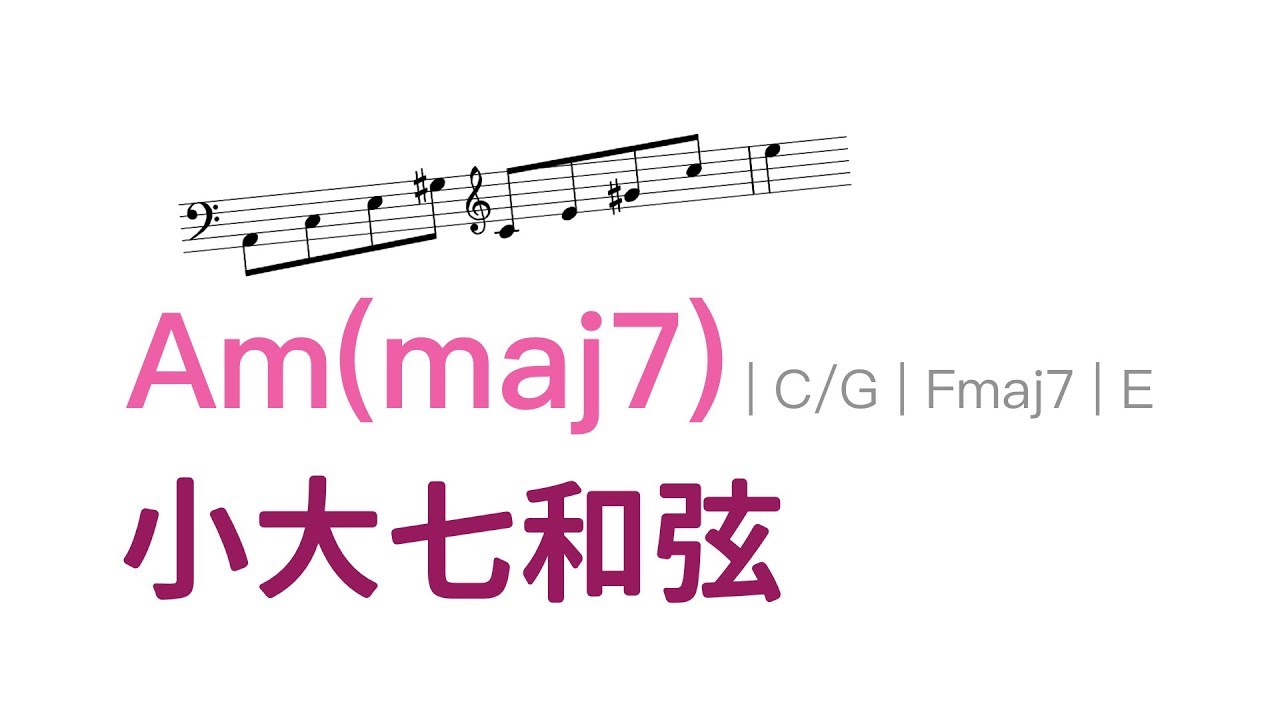 小大七和弦！（Minor-major Seventh Chord）