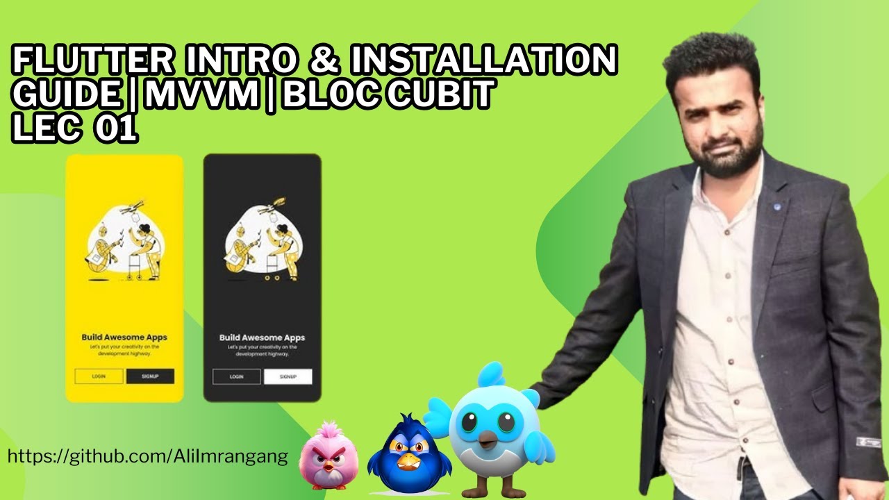 Flutter Intro & Installation Guide  | MVVM, Bloc, and Cubit Frameworks for Modern Coding