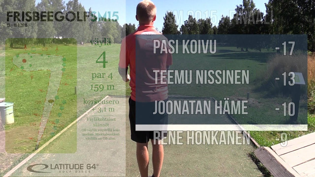 Frisbeegolfin SM 2015 / Avoimen luokan kärkiryhmän finaali osa 1