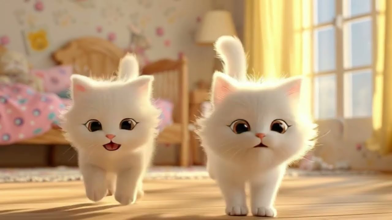 ANAK KUCING MEONG MEONG Lagu Anak Balita Viral dengan Animasi 3D Lucu