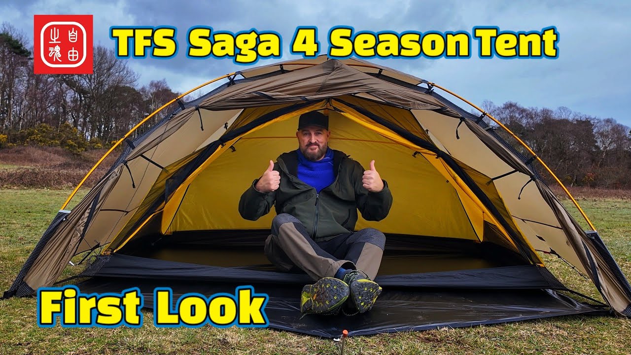 The all new Saga 4 season tent  @tfstents @camperlists-3fulgeardistr  #camping #winter #hiking