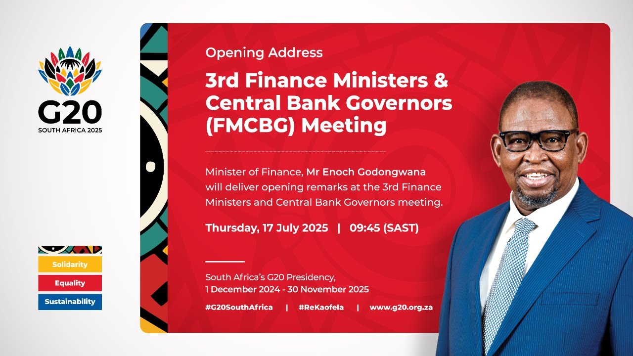 #G20SouthAfrica - 3rd Finance Ministers & Central Bank Governors (FMCBG) Meeting Opening Remarks