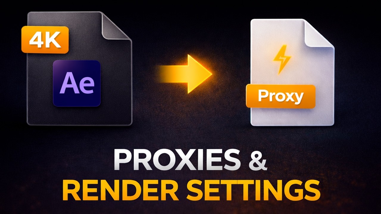 After Effects Render & Export Settings + Proxies (Beginner Guide)