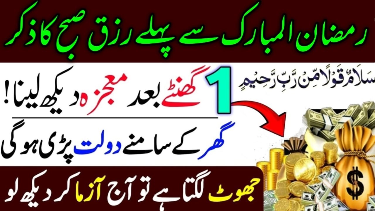 ❤LIVE MORNING ZIKIR OF RIZQ  QULS AYATUL KURSI  SURAH FATIHA  SURAH BAQARAH  DAROOD TANJEENA آذکار ا