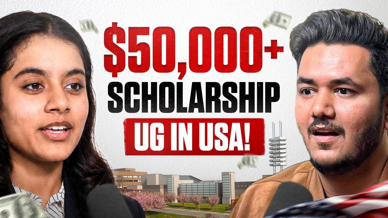 How She Got a $50,000+ Scholarship (Strategy Revealed) | UG in Top University in USA