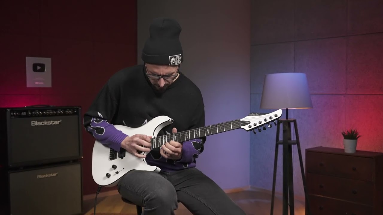 SCHECTER REAPER 6 CUSTOM GLOSS WHITE