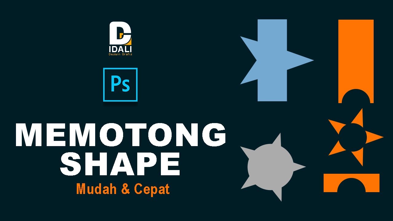 Photoshop Tutorial  I Cara Memotong Shape  Hanya 1 Menit