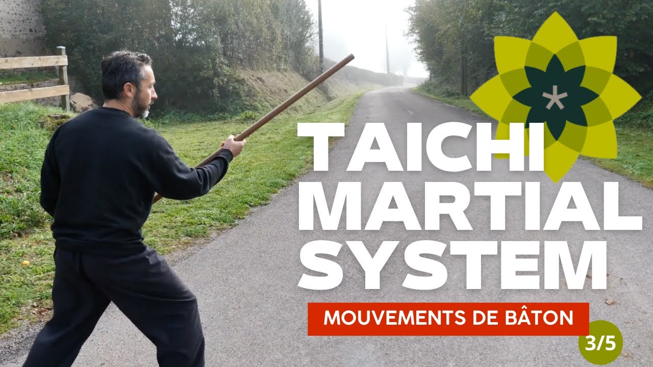 TAICHI MARTIAL SYSTEM : Baton de Kungfu Entrainement 3 sur 5 / Esprit Du Corps