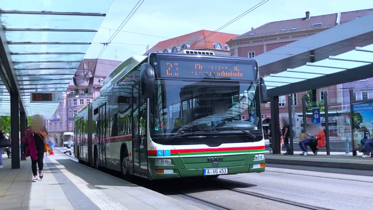 #71 MAN A23 Lion´s City G NG313 CNG (2006)|KOM 3553~Voith [Sound] - |SWA Bus Augsburg Linie 22