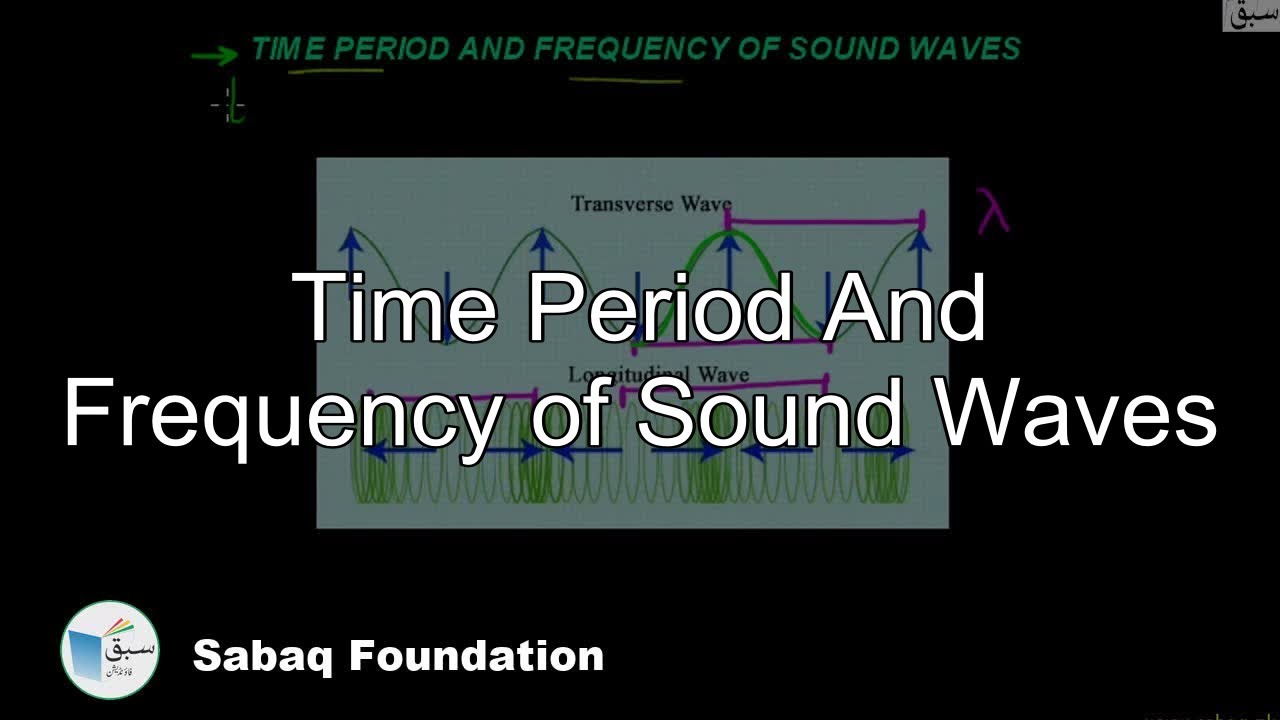 Time Period And Frequency of Sound Waves, General Science Lecture | Sabaq.pk