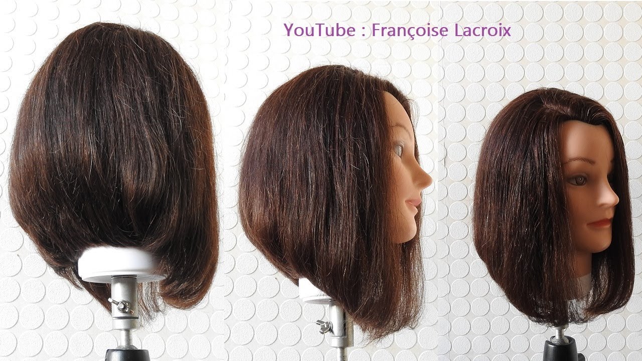 Coupe de cheveux carré plongeant dégradé | A-Line Bob haircut tutorial | Corte de pelo Bob en capas
