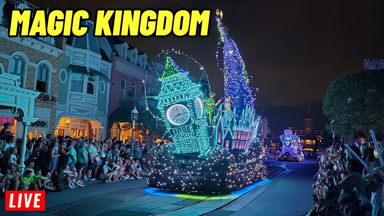🔴Live Magic Kingdom Saturday with Rides, Shows, Parades, Fireworks at Walt Disney World 8/1/2026