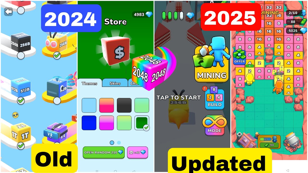 Jelly Run 2048 Update 2025: Old vs New Features Breakdown | Old Store vs New Mission