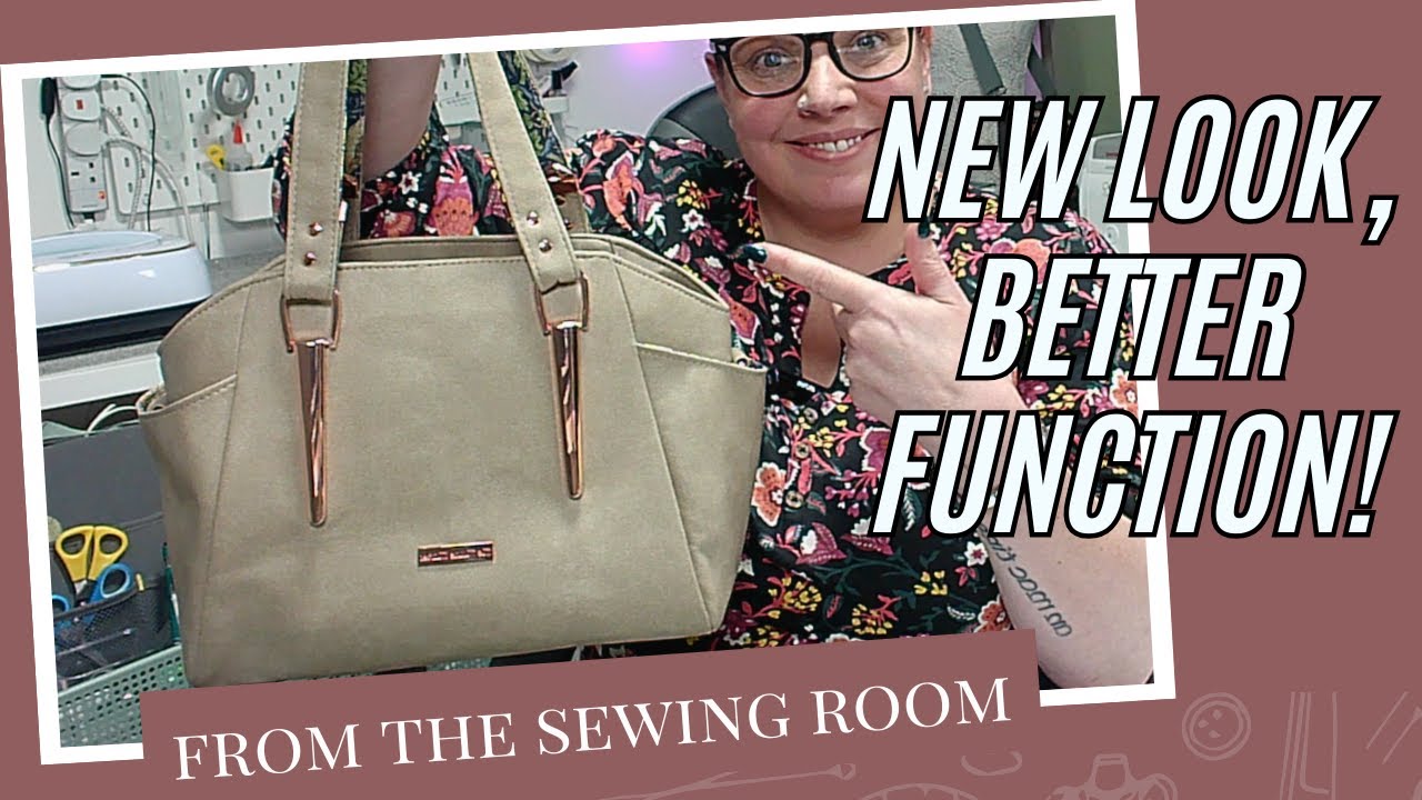 Transforming the Annette Bag by Swoon Patterns with a Recessed Zipper