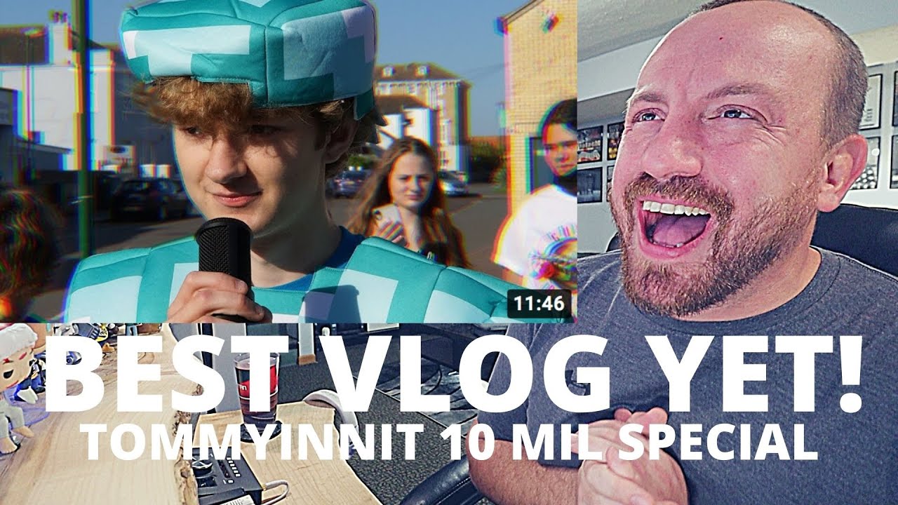 HIS BEST VLOG! TommyInnit Does England Like Minecraft Man? (10 mil special) FIRST REACTION!