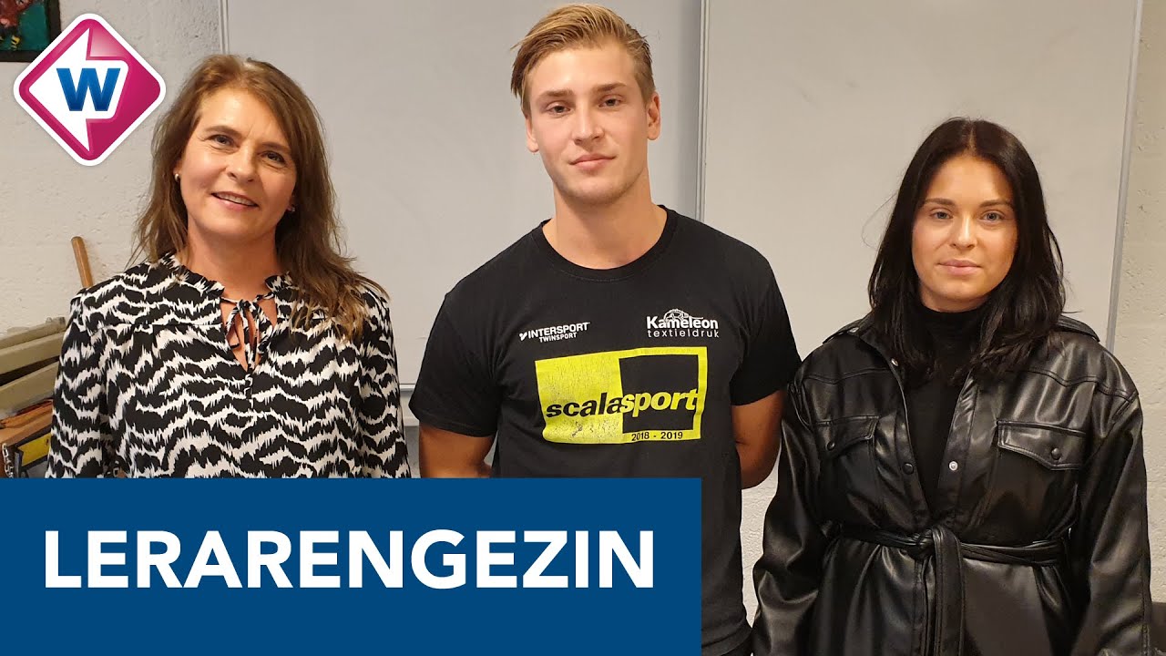 Armida, zoon Dirk en dochter Bregje zijn collega's op school - OMROEP WEST