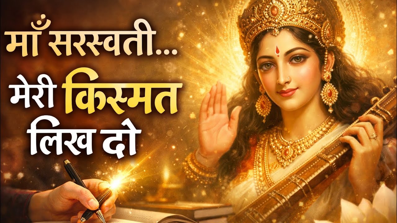 माँ सरस्वती 🙏 मेरी कलम को रोशनी दे | Emotional Saraswati Bhajan | Exam Special Bhajan 2026