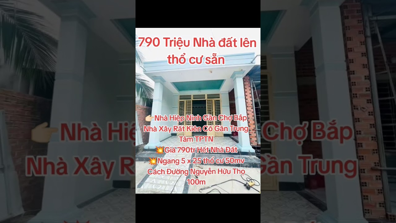 Kẹt tiền cần thanh lý gấp nhà mặt tiền giá rẻ 790 triệu kv Hiệp Ninh gần chợ Bắp