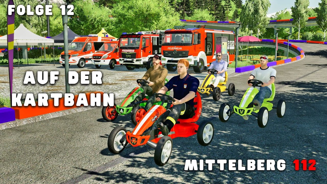 MITTELBERG 112 - BERUFSFEUERWEHR auf der KARTBAHN im 