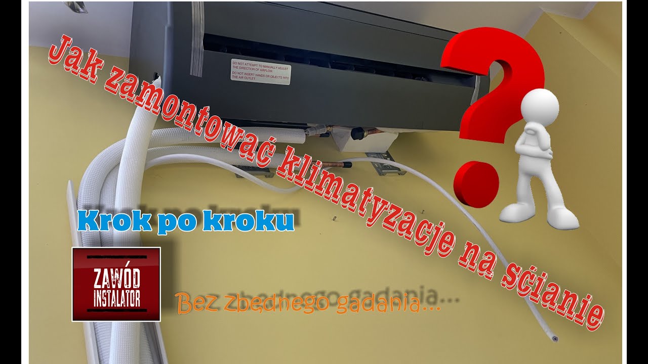 Jak zamontować klimatyzację na ścianie. Montaż Splita, jednostki wewnętrznej.
