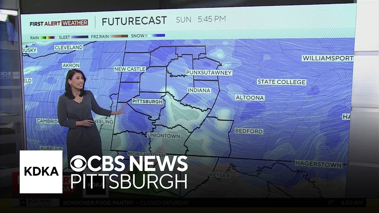 Pittsburgh's morning forecast tracks latest snowstorm developments