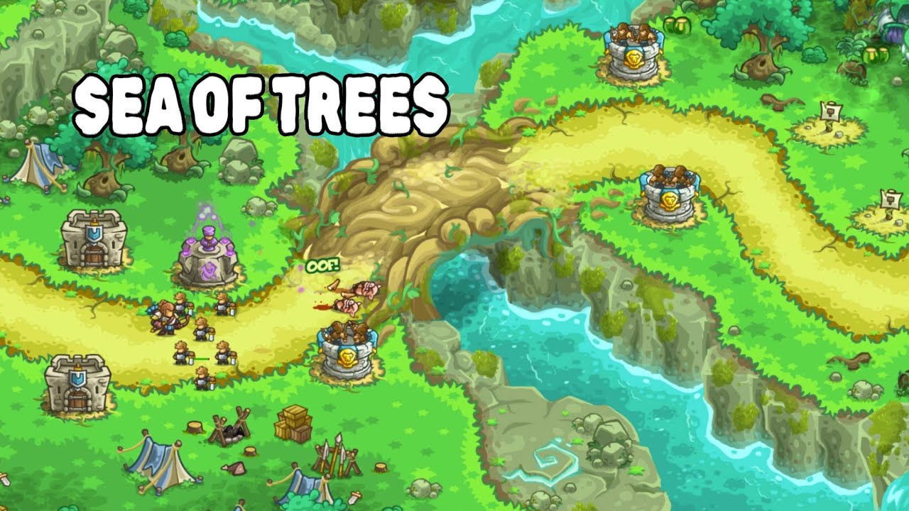 Kingdom Rush Alliance - Sea of Trees - Veteran 3 Stars