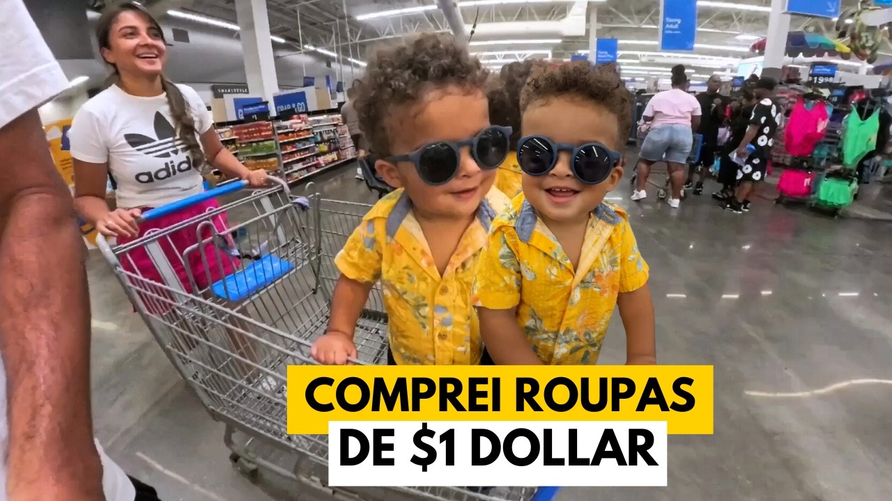 Roupas por 1 Dollar no Walmart dos Estados Unidos