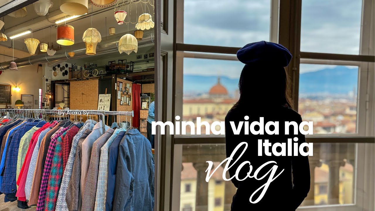 Minha vida morando em Firenze na Italia | mercadinho vintage, mercadinho de Natal e minha rotina