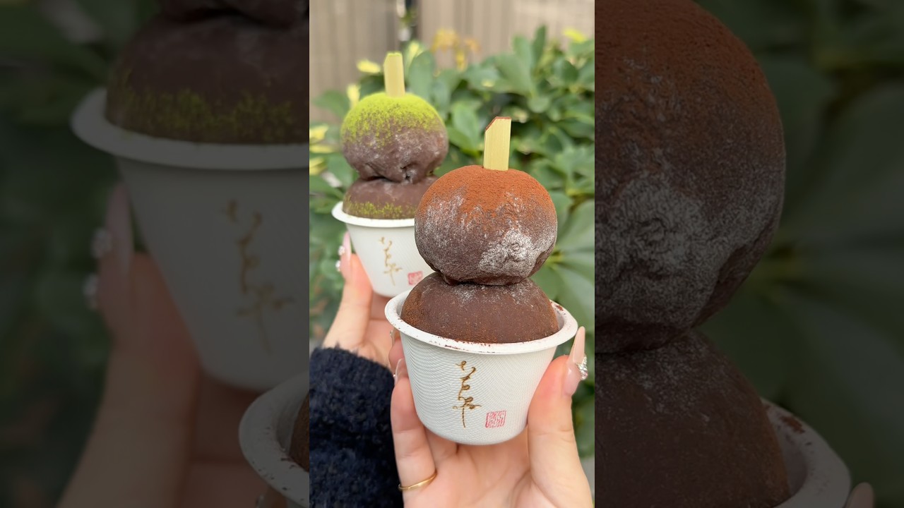 Chocolate Gelato Mochi #japanesefood