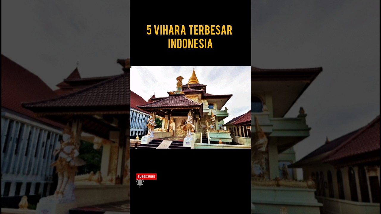 5 vihara terbesar di INDONESIA #shorts #short #indonesia #youtubeshorts #vihara