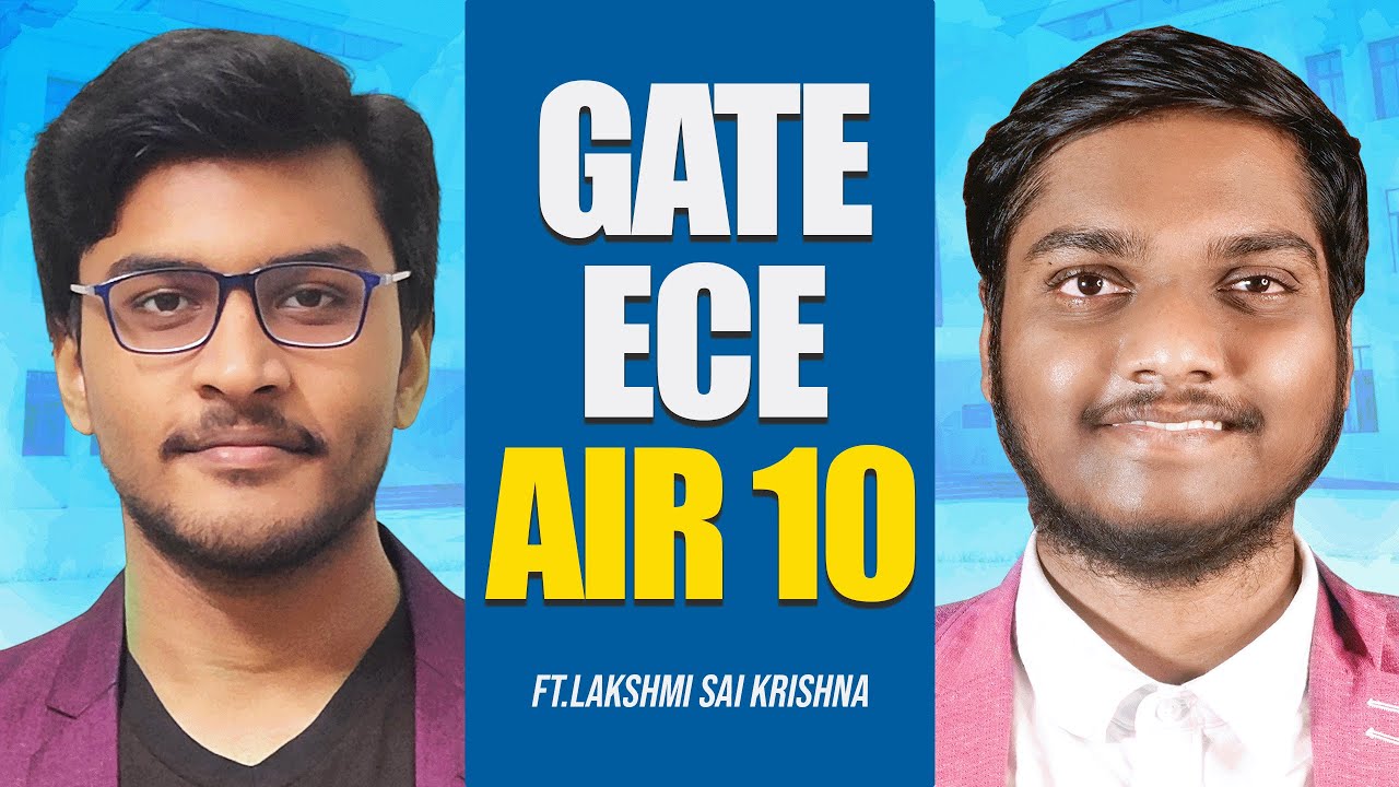 How he secured All India Rank 10 in GATE ECE Exam ft.Sai Krishna (MTech - IIT Madras)