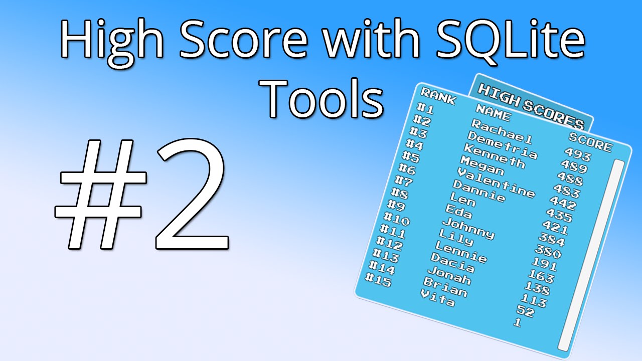 2. Unity tutorial: High score with SQLite - Getting the tools
