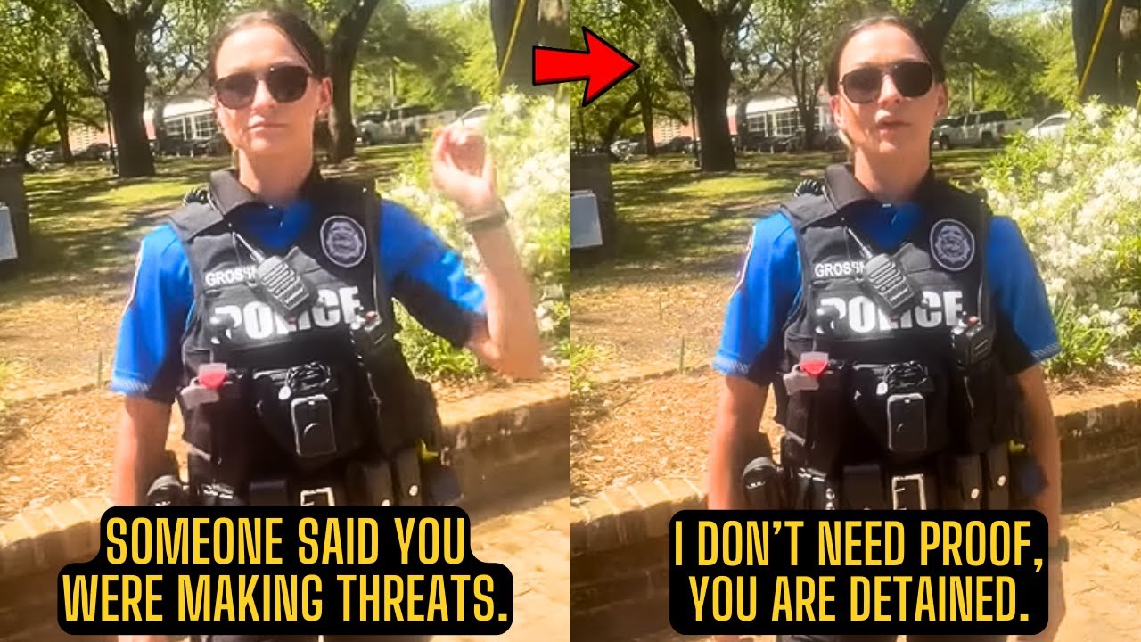 Cop Gets Owned By A Non Nonsense Man Over Baseless Threats Claims