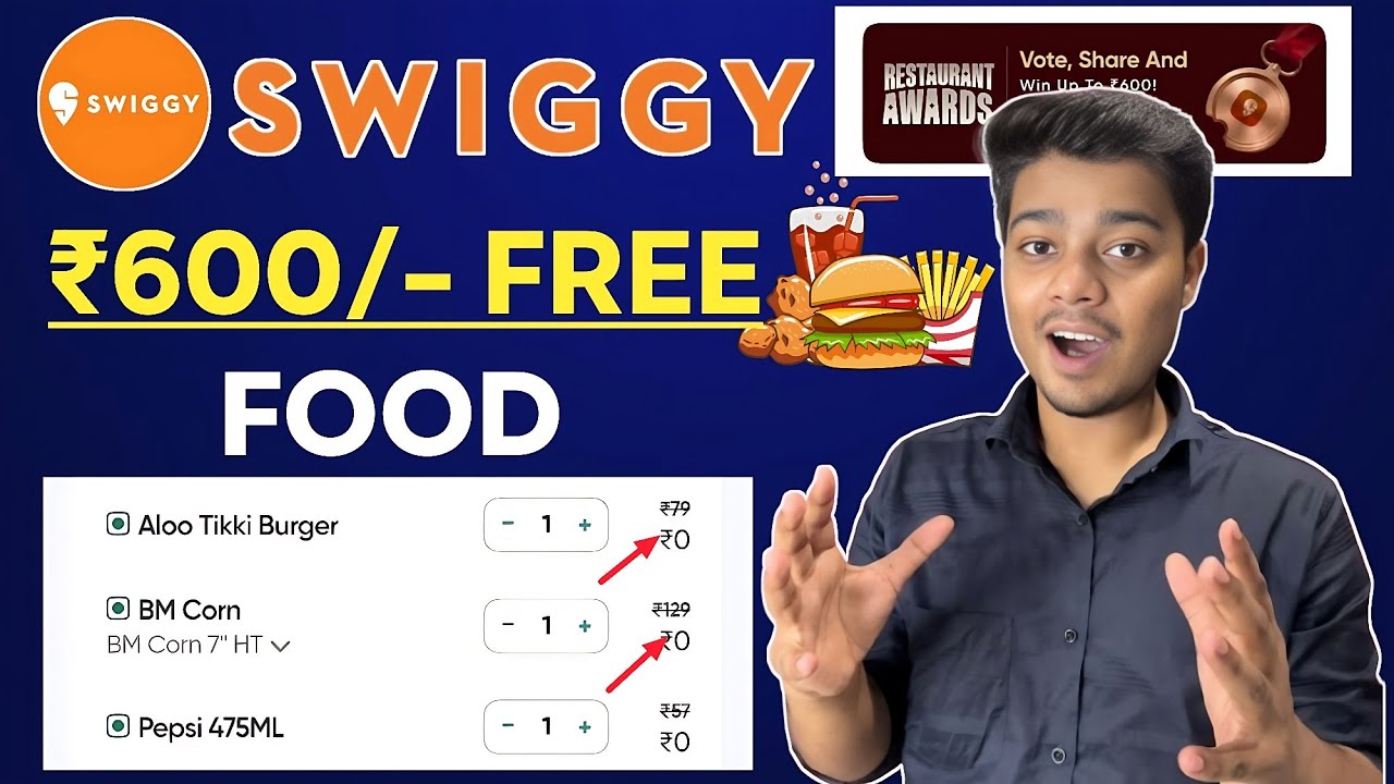 Swiggy free food offer | Swiggy holy blast free food offer | Swiggy Holi Offer 