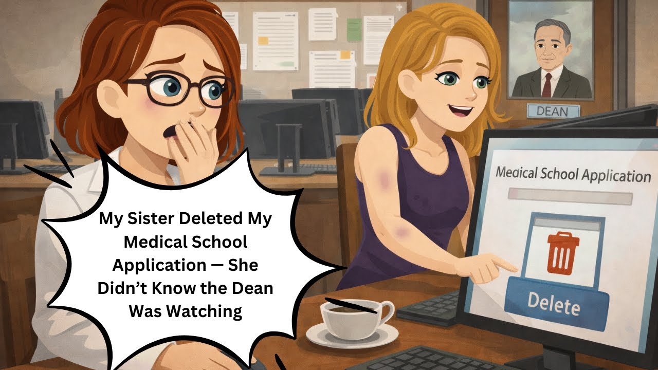 My Sister Deleted My Medical School Application — She Didn’t Know the Dean Was Watching