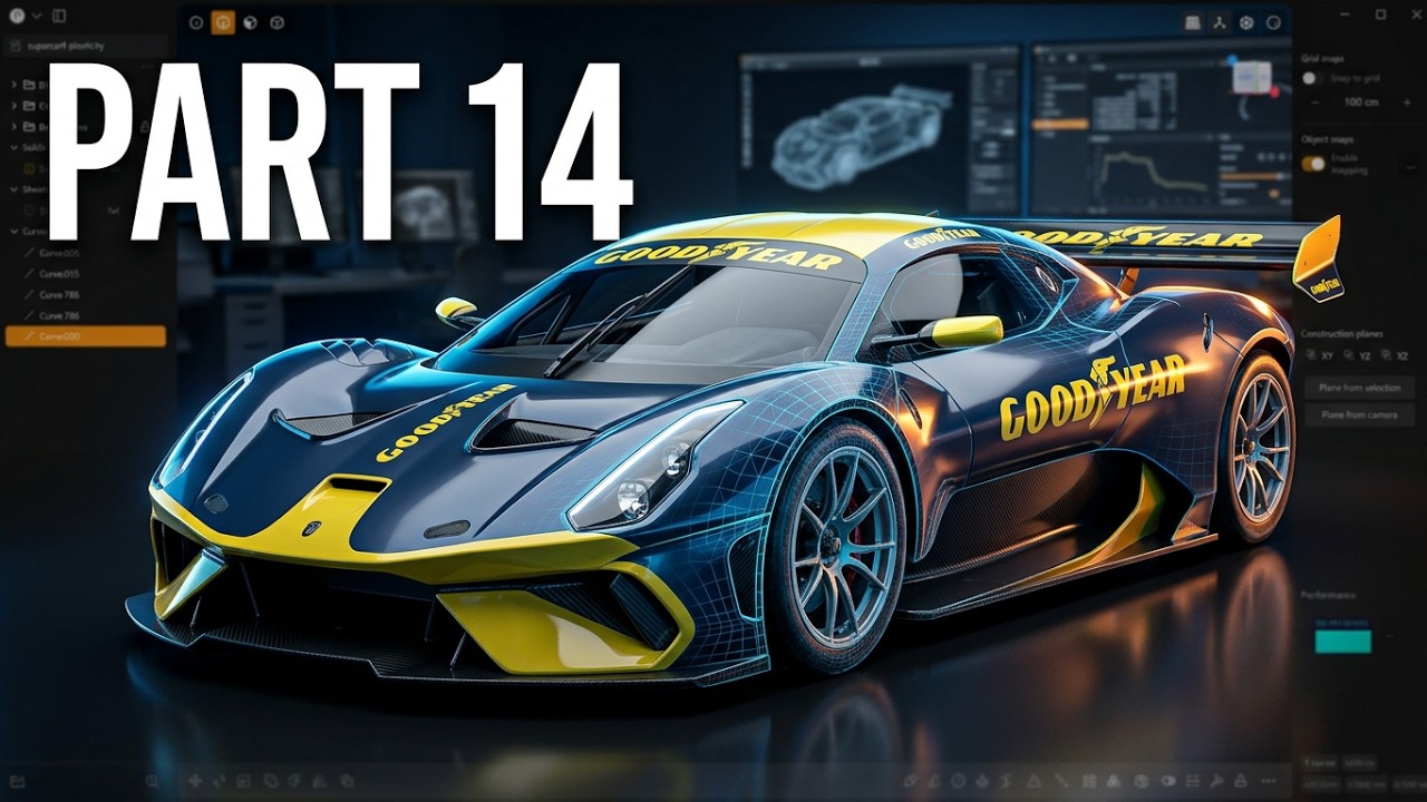 Automotive Plasticity 3D making of BrabHam BT 62 (Top) part 14