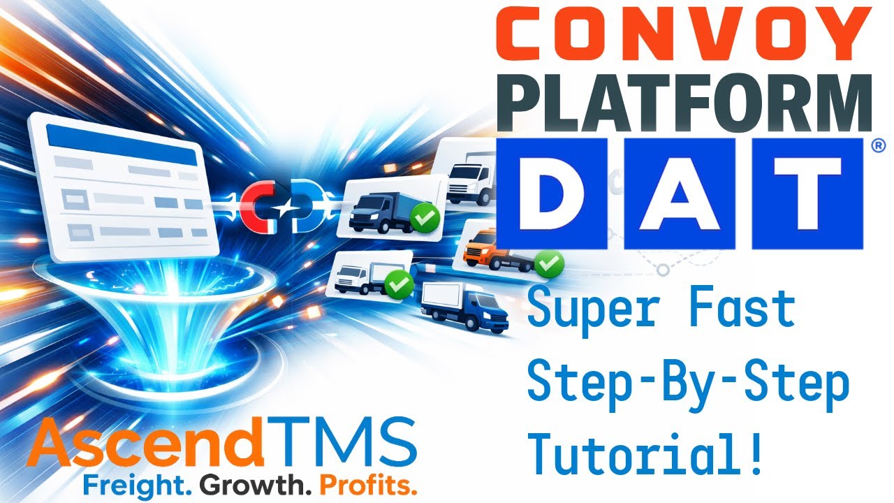 Больше грузоперевозок с платформой DAT Convoy + AscendTMS. 100% цифровые грузоперевозки для всех!