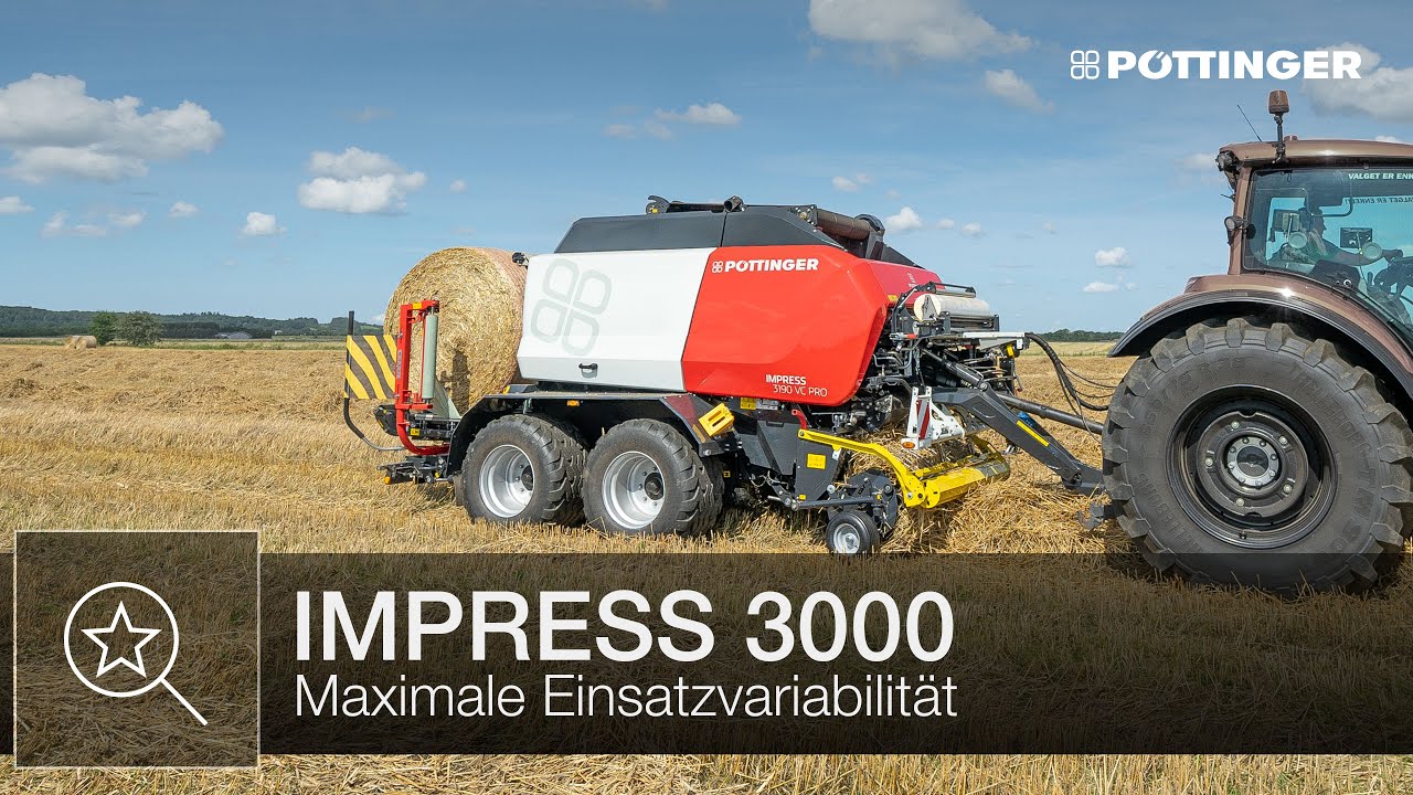 Maximale Einsatzvariabilität mit der IMPRESS Rundballenpresse | PÖTTINGER