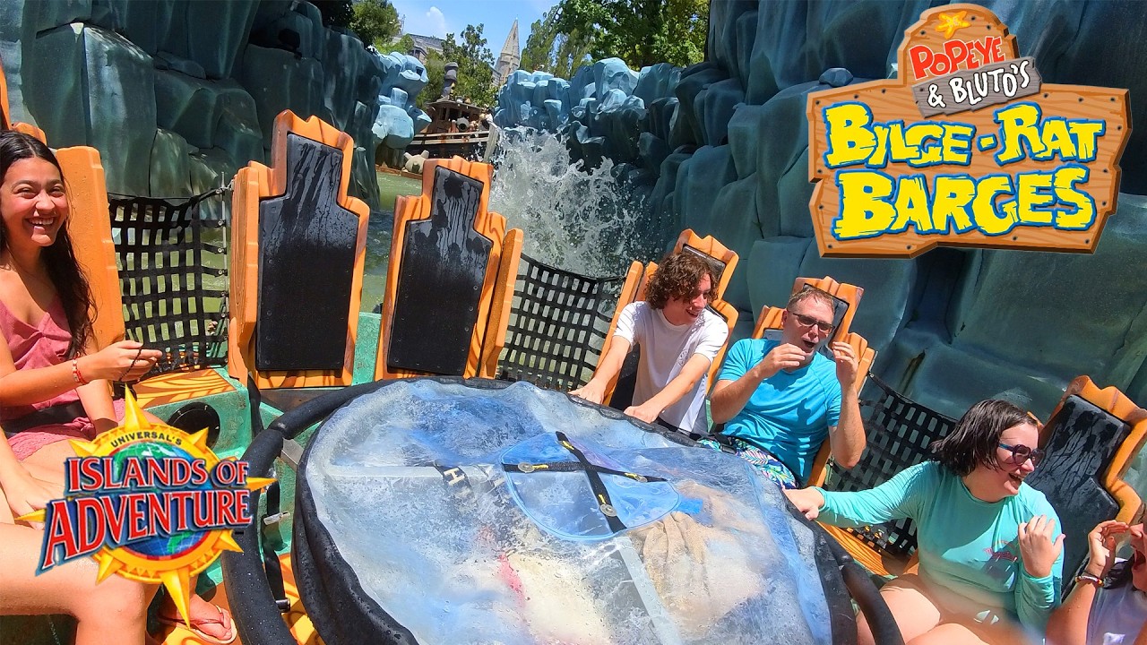 Popeye & Bluto's Bilge-Rat Barges 4K POV - Universal Studios Islands of Adventure